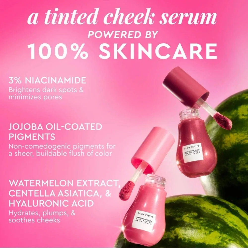 Glow Recipe Watermelon Glow Niacinamide Dewy Flush Serum - Berry Flush